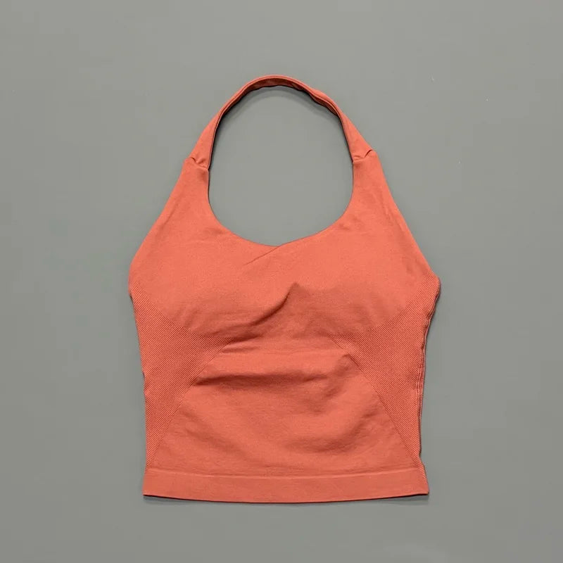 Women's Halter-Neck Sports Tank Top
