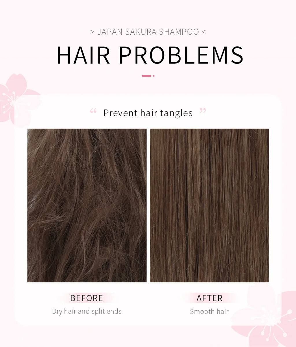 LAIKOU Japan Sakura Shampoo/Conditioner Repair Damaged Hair Moisturizing Nourishing Oil Control Hair Cleansing Care