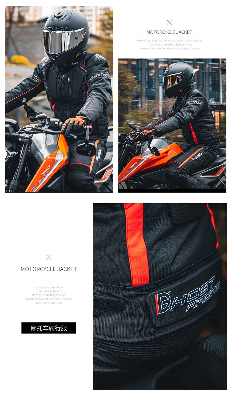 Waterproof Motorcycle Jacket Men Blouson Moto Autumn Winter Cold-proof Motocross Motorbike Riding Clothing Motorcycle Equipment