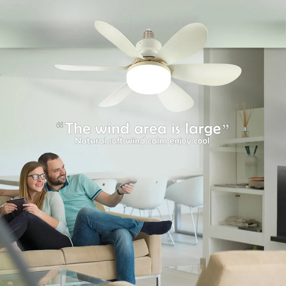 E27 LED Ceiling Fan Light with Remote