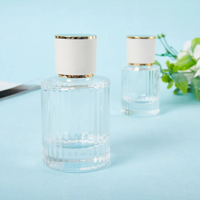 30ML 50ML Luxury Perfume Glass Spray Bottle Portable Clear Cosmetics Alcohol Atomizer High Capacity Empty Bottles Refillable