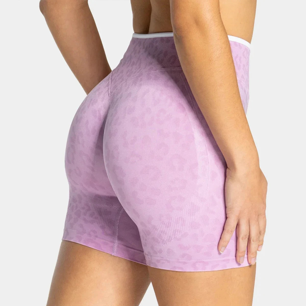 Leopard Zebra Print Women Sports Shorts High Waist Quick Dry Elastic Fitness Yoga Running Workout Ladies Athletic Casual Short P
