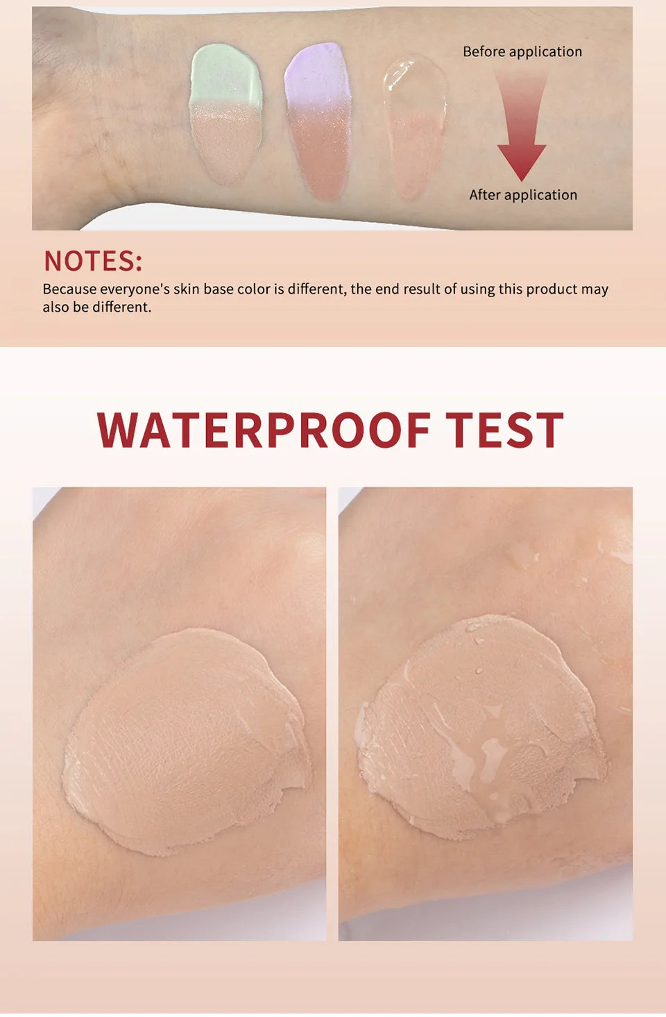 Lakerain Centella Color Changing CC Cream High Coverage Moisturizing Liquid Foundation Korean Face Base Makeup