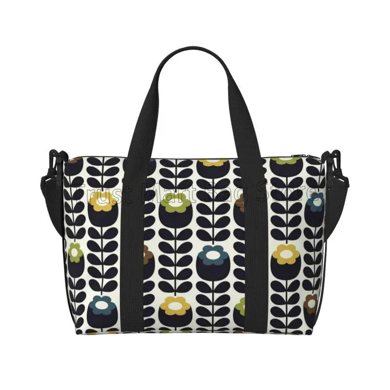 Multi Stem Orla Kiely Folio Travel Duffle Bags Waterproof Weekender Overnight Bag Carry on Shoulder Tote Bags for Sport Gym Yoga