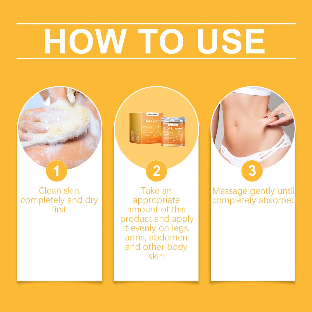 West Month Body Cream Skin Moisturizing Massage Care Firming Arm Concave Revealing Lightweight Body Care Cream