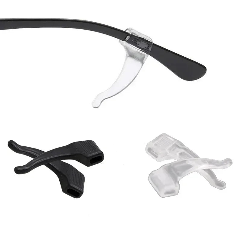 1-20pairs Ear Hook Anti-slip Glasses Leg Ear Sleeve Bracket Fastener Sunglasses Accessories Grip Anti-fall Eyewear Holder