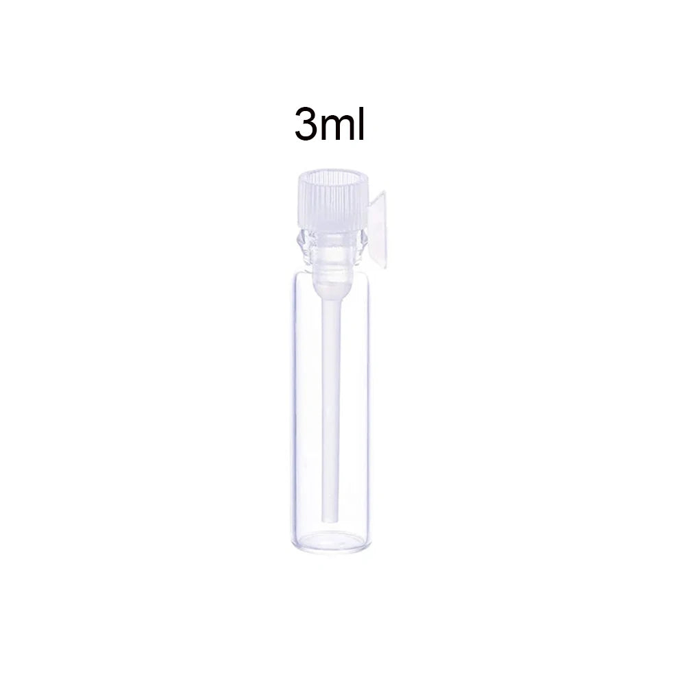 1/2/3 ML Empty Mini Glass Perfume Small Sample Vials Perfume Bottle Laboratory Liquid Fragrance Test Tube Trial Bottle
