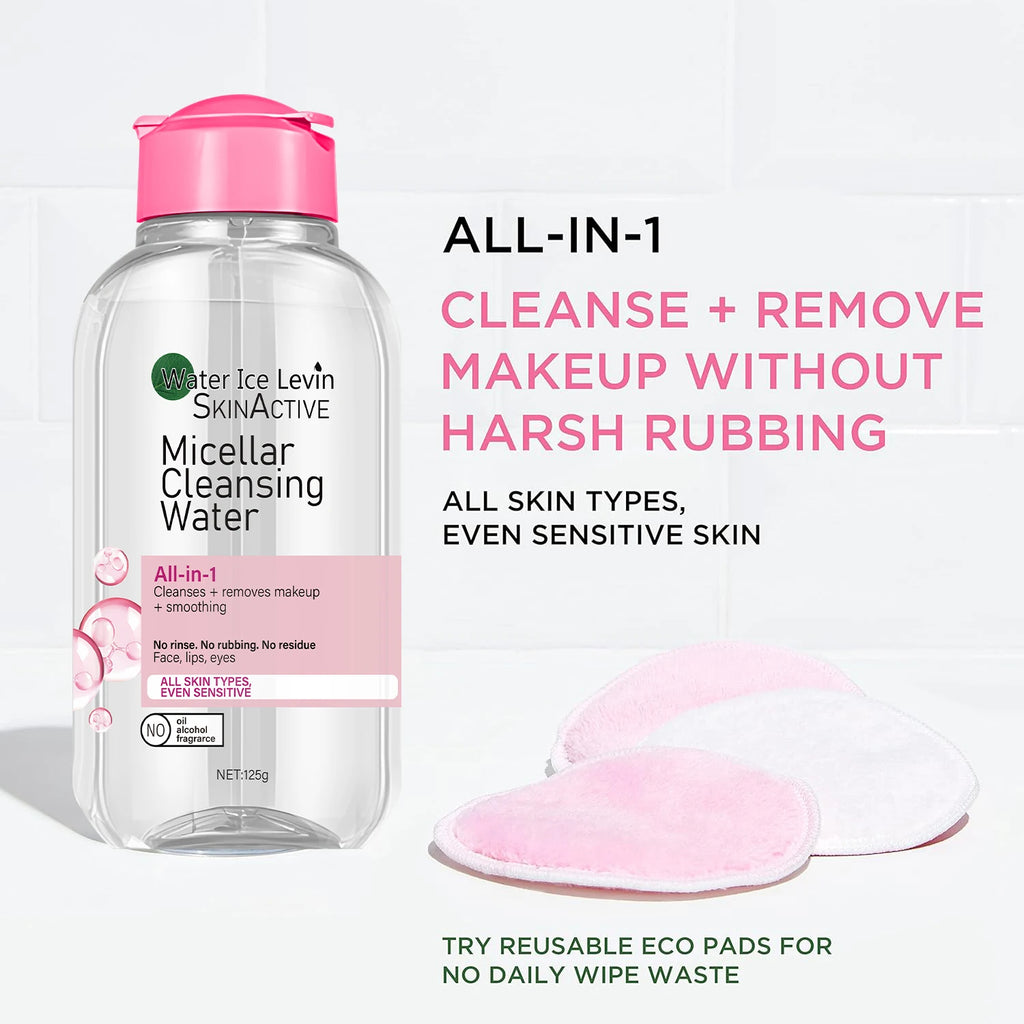 3-in-1 Micellar Water 125ml - Botanic Hydration Complex, No Rinse & Zero Residue, Alcohol-Free for Sensitive Skin