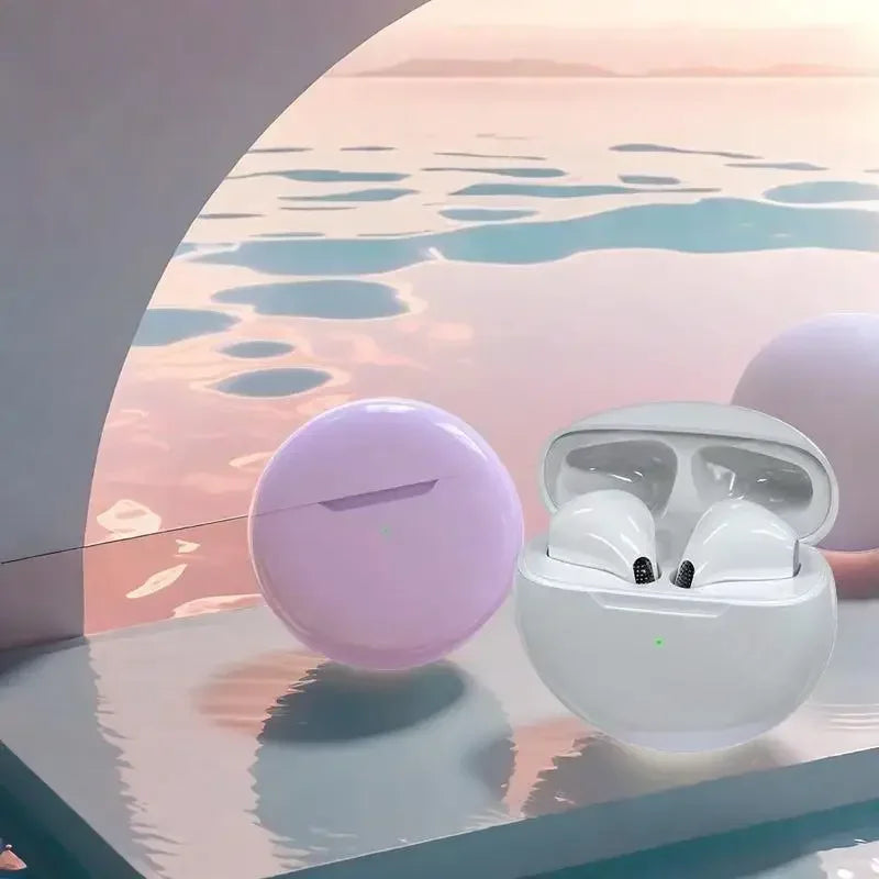 Pro 6 Bluetooth 5.3 Wireless Earbuds with Charging Case
