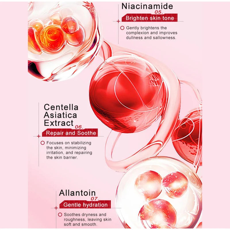 Pdrn Pink Peptide Serum Nad+ Collagen Firming Facial Essence Niacinamide Hydrating Serum Improve Elasticity Nourishing Face Care