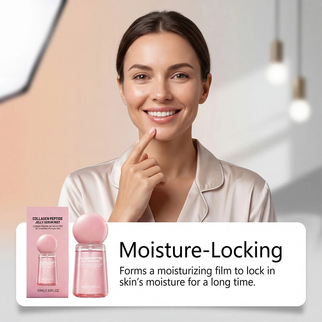 Collagen Peptide Jelly Mist Serum Moisturizing Facial Rejuvenation Refreshing Deep Hydration Face Care Firm Skin Plumping Serum