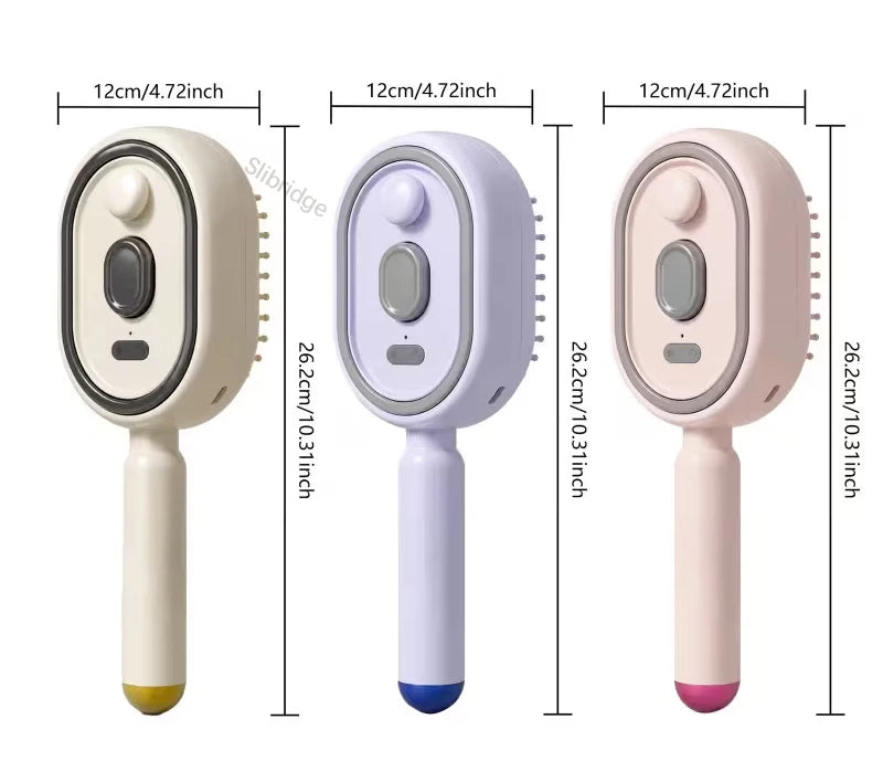 Wet Electrics Hair brush with Water Spray Rechargeable Steam Hair Straightener for Both Long & Short Hairs anti frizz hair brush