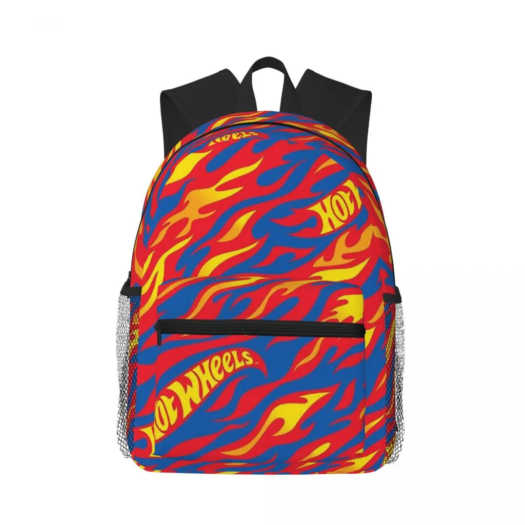 Hot Wheels Race Student Backpack School Bag Hiking Travel Daypack for Men Women Bookbag Shoulder Bags