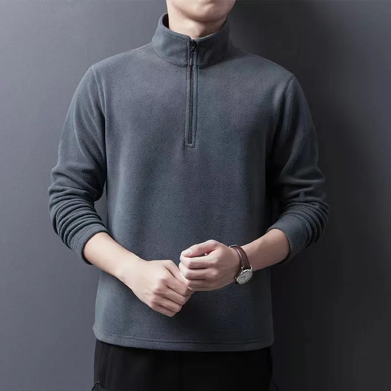 Men's Half-Zip Fleece Pullover Sweatshirt