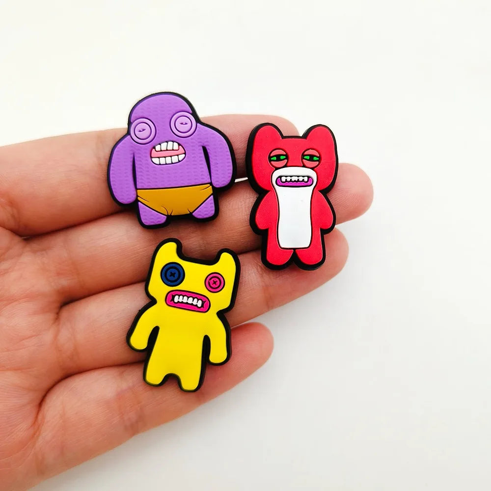 12/50Pcs Fuggler Monster Shoe Charms Cartoon Teeth Monsters Shoes Decoration Accessorie Buckle DIY Clogs Sandal Wristband