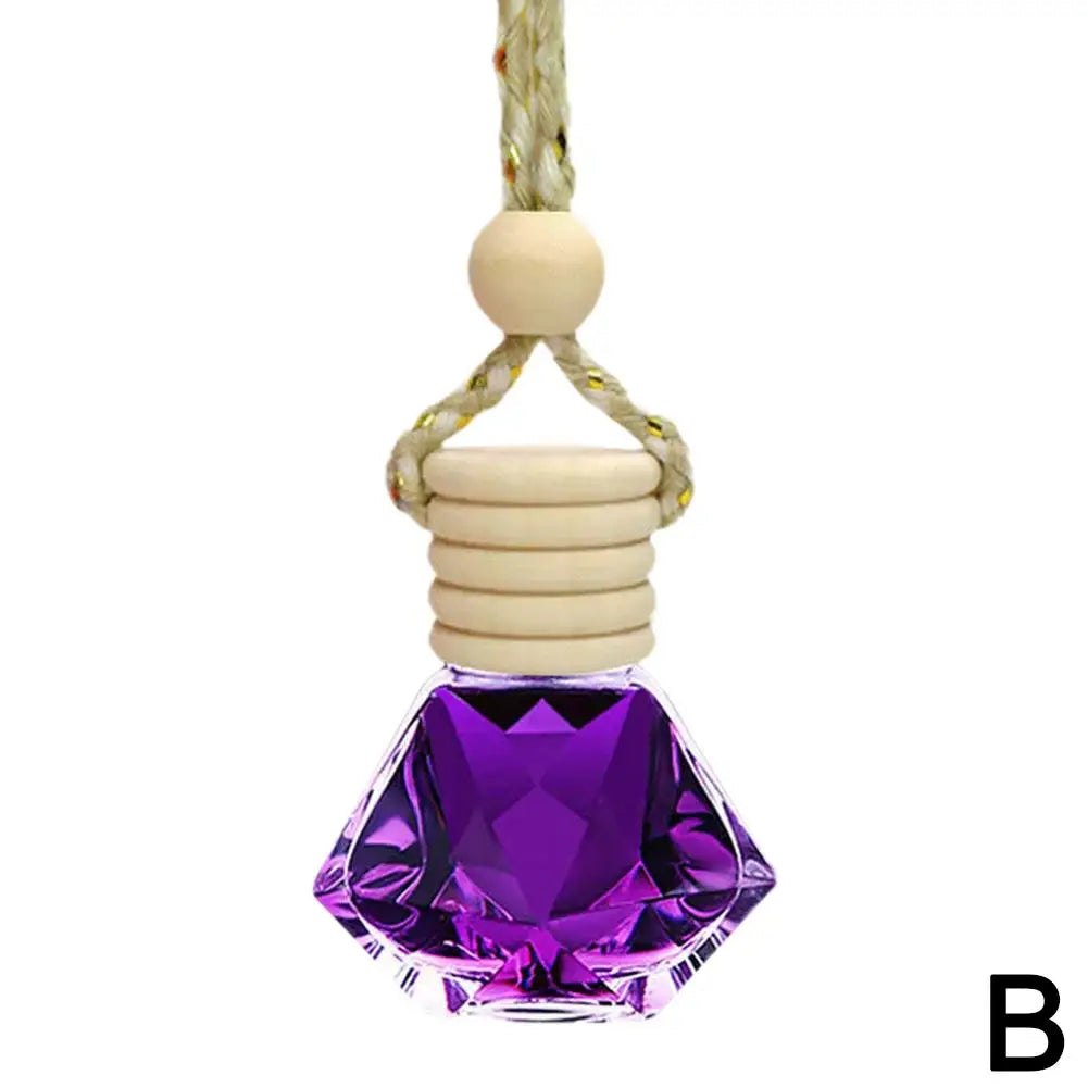 Car Perfume Pendant Include Essential Oil Air Fresheners Novelty Auto Flavoring Air Freshener Diffuser Oil Fragrance Bottle