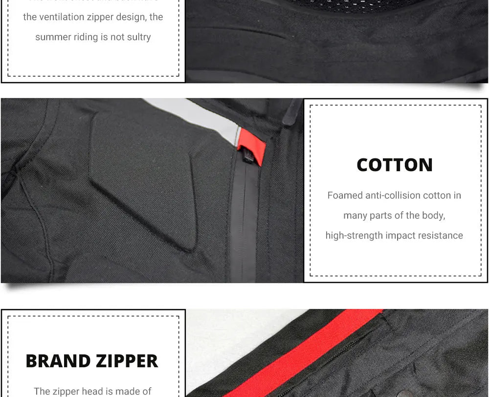 Motocross Jacket Cold-proof Waterproof Motorcycle Jacket Men Chaqueta Moto Protective Gear Motorbike Riding Jacket fit 4 Seasons