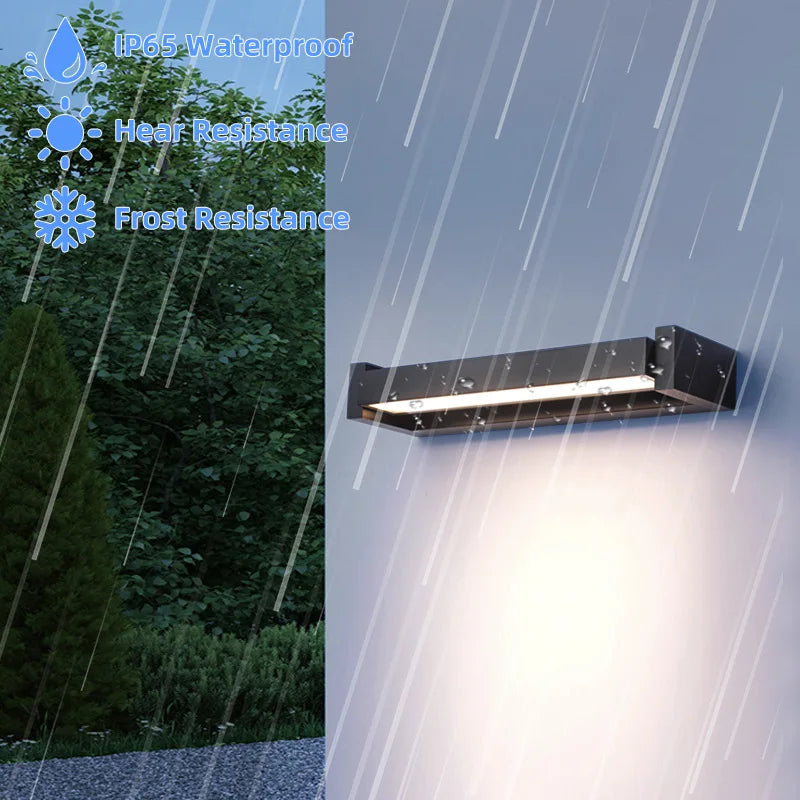 Adjustable angle outdoor waterproof outdoor wall lamp garden wiring wall lamp simple and high-end aluminum wall lamp