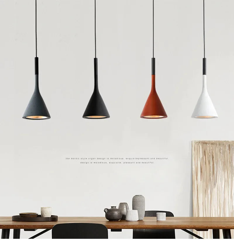 Modern Nordic Pendant Lights Simple Lamps Multicolor Fixtures Bedroom Table Dining Room Hanging Lamp Lampshade Home Chandeliers