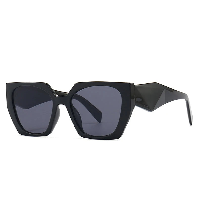 SHAUNA Retro Polygon Cat Eye Women Sunglasses Fashion Brand Designer Colorful Gradient Men Sun Glasses Shades UV400