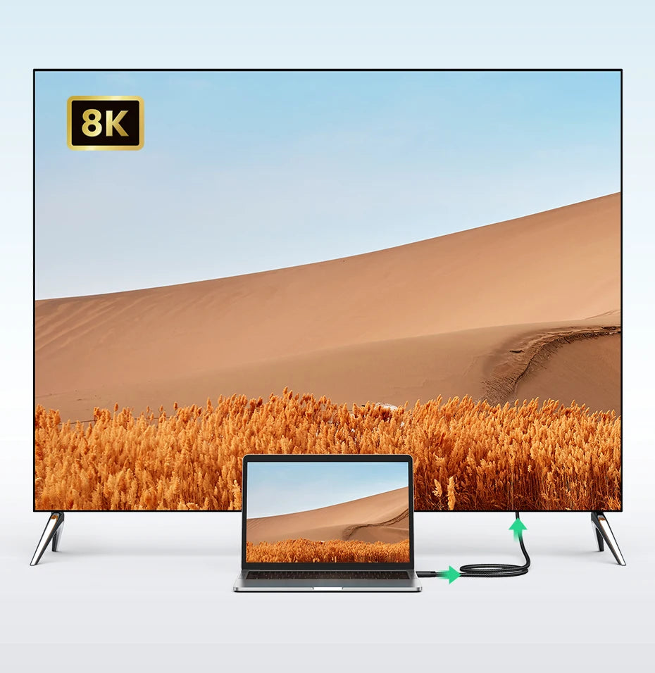 Ugreen HDMI 2.1 Cable Ultra High-speed 8K/60Hz 4K/120Hz for Xiaomi Mi Box PS5 HDMI Splitter Cable HDMI Dolby Vision 48Gbps HDMI