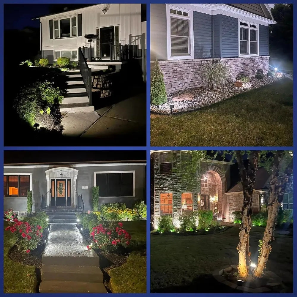 ‌Solar Lights Outdoor, IP68 Waterproof, 56 LEDs, 3 Modes, Solar Powered Garden/Yard Spotlights ﻿