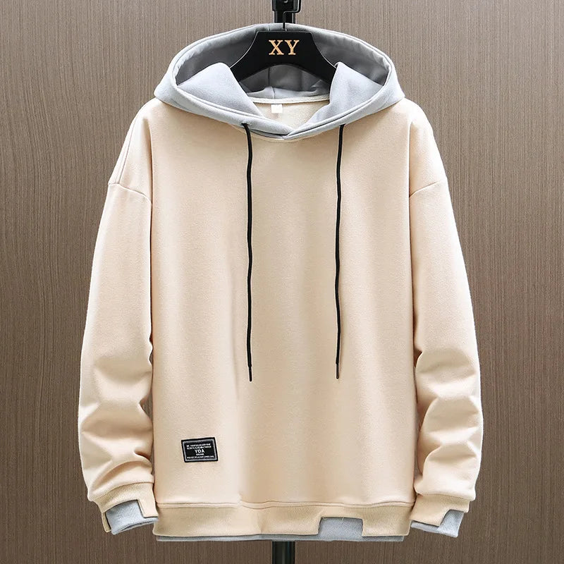 Hoodie Sweatshirt Men's Spring Autumn New Style American Simple Jacket Casual Loose Fit Polyester Fabric Breathable Quick Dry