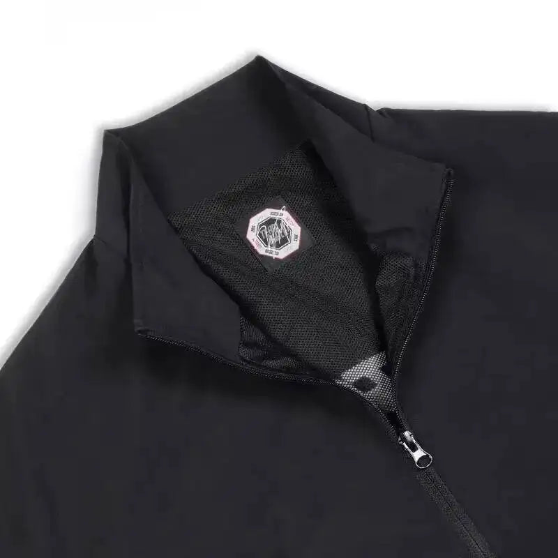 Korean Manhwa Jinx Team Black Windbreaker Jacket Men Women Sports Coat Loose Track Activewear Joo Jaekyung Y2K Coat Unisex