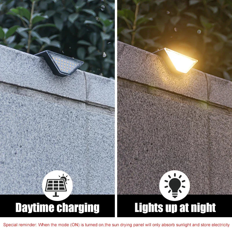 Solar Stair Lights Solar Step Light Outdoor Anti-theft Waterproof IP67 Decor for Garden Stair Deck Front Porch and Patio