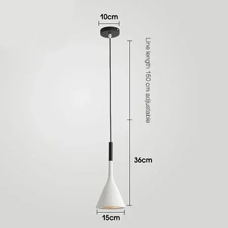 Nordic Personalized Colored LED Small Chandelier Bedroom Restaurant Kitchen Dining Desk Pendant Lamp Art Lighting Decor Fixture