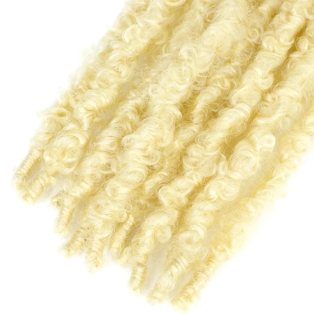 1- 6Packs Butterfly Locs Crochet Hair 36 24 18 14 12inch Pre Twisted Natural Black Distressed Faux Locs Crochet Braids for Women