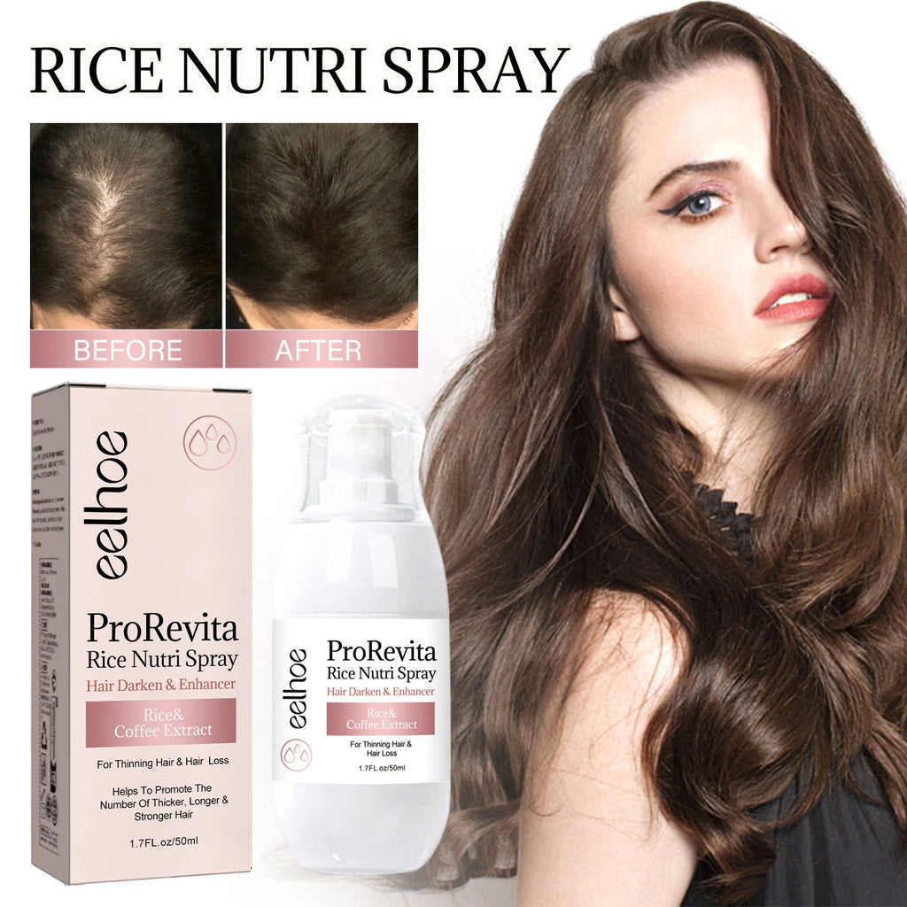 Rice Hair Care Spray Promote Hair Growth Repair Damaged Hair Strengthens Hair Fibers Reduces Hair Loss Breakage Rice Nutri Spray