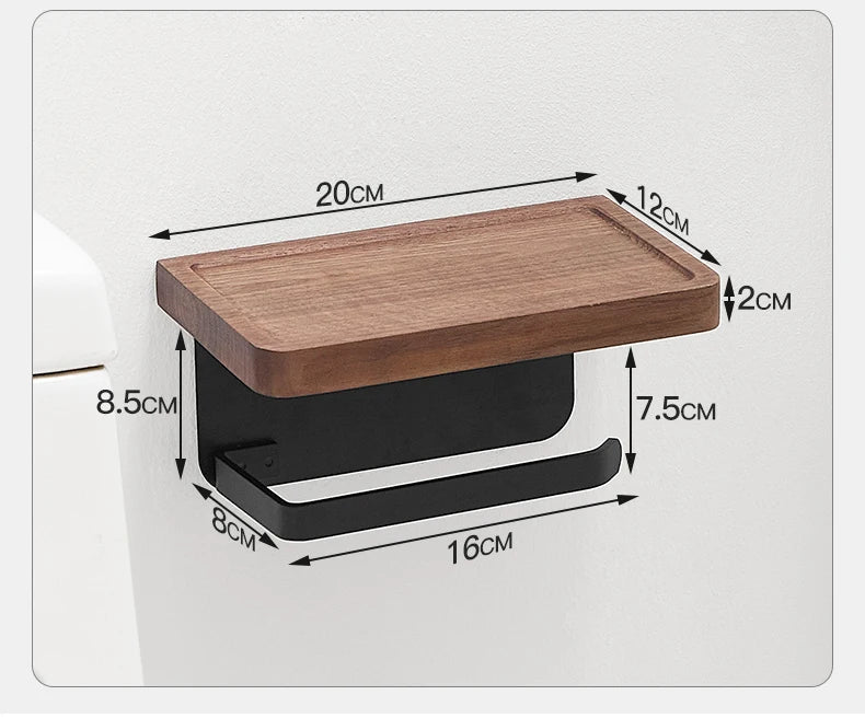 Toilet Tissue Roll Holders Wall Mount with Self  Screw for Small Items,Tissue Holder for Bathroom Kitchen Bedroom