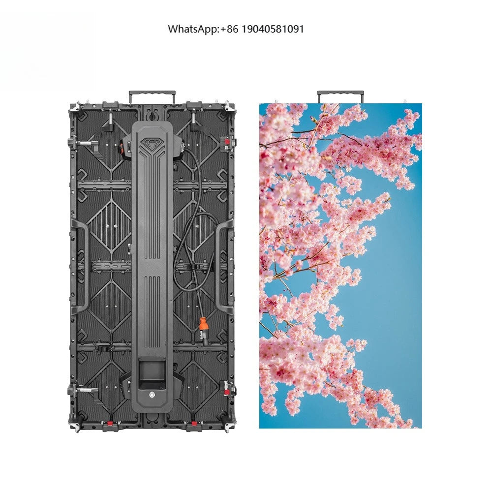 Outdoor Rental LED Display Screen P2.97 Die Cast Aluminum Cabinet Waterproof 5500nits Brightness Seamless Splicing Stage