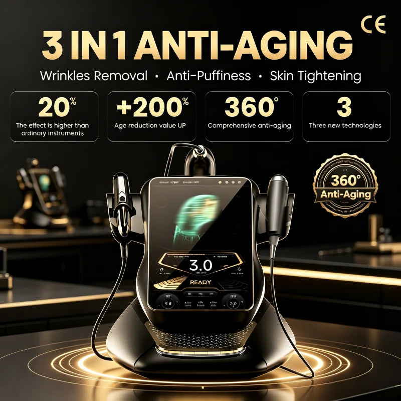 25D 360MAX 3-in-1 Beauty Equipment Ultrasound Technology for Facial Lifting Slimming and Body Firming Non-Invasive Salon Machine