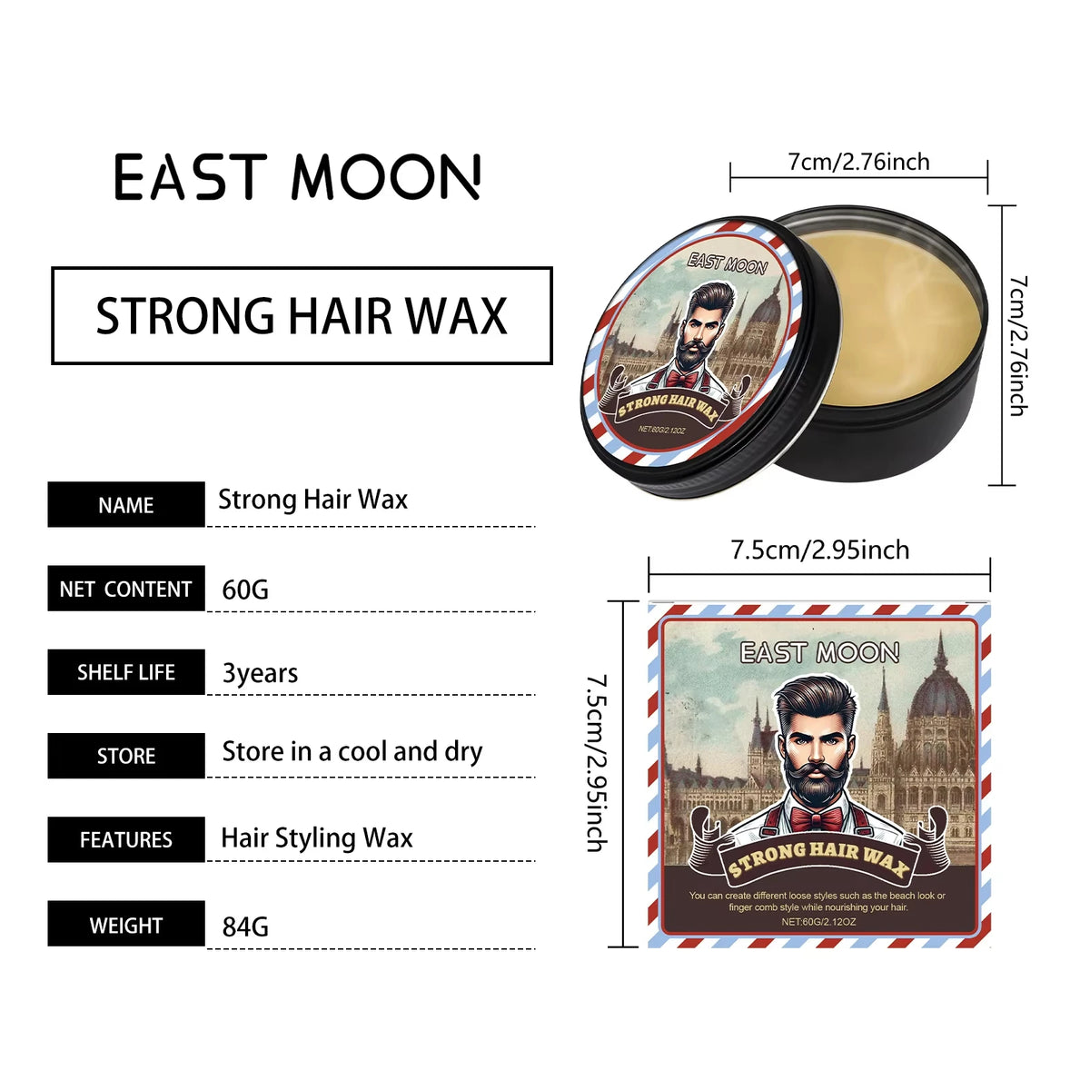 Lasting Hair Styling Set Sea Salt Spray Matte Hair Clay For Keep Hair Oil Edge Control Salon Hairdressing Mud Hair Holding