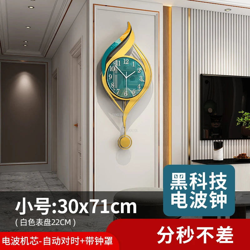 Creative Light Luxury Metal Wall Clocks Living Room Wall Clock Minimalist Modern High-end Wall Watch Nordic New Home Decoration