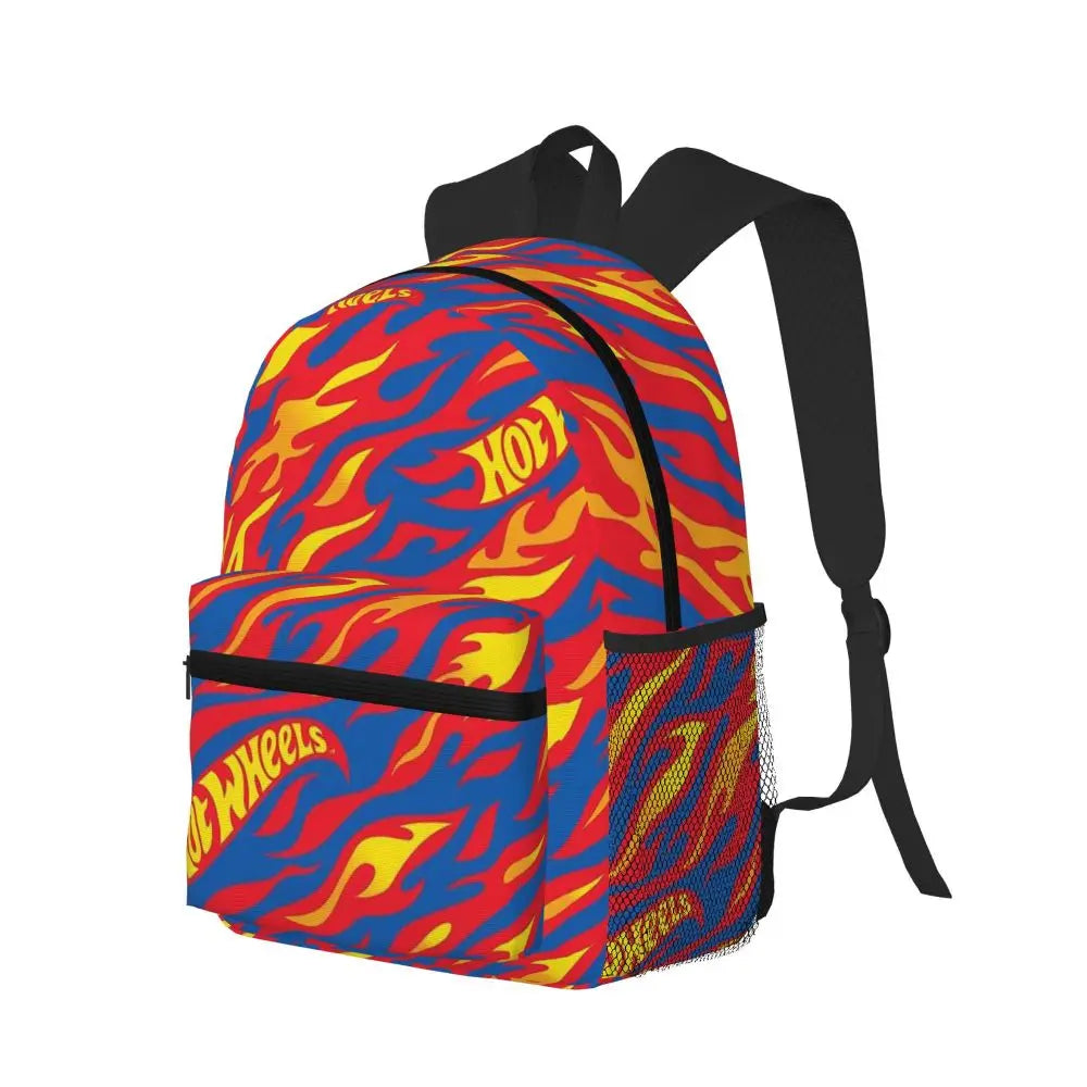 Hot Wheels Race Student Backpack School Bag Hiking Travel Daypack for Men Women Bookbag Shoulder Bags