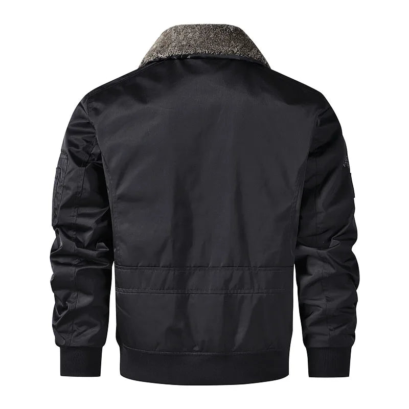Military Air Force Flight  Bomber Jacket Men Fashion Aviator fur colloar Jacket New In Outerwears Autumn winter Jackets For Men