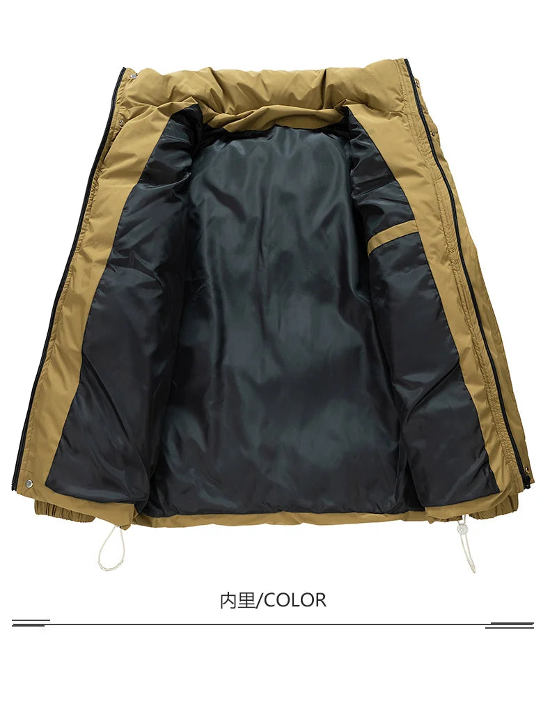 Winter Jackets Men Coats Thick Warm Windbreaker Plus Size 6XL 7XL 8XL Oversize Cotton Black Big Pocket Autumn Waterproof Loose