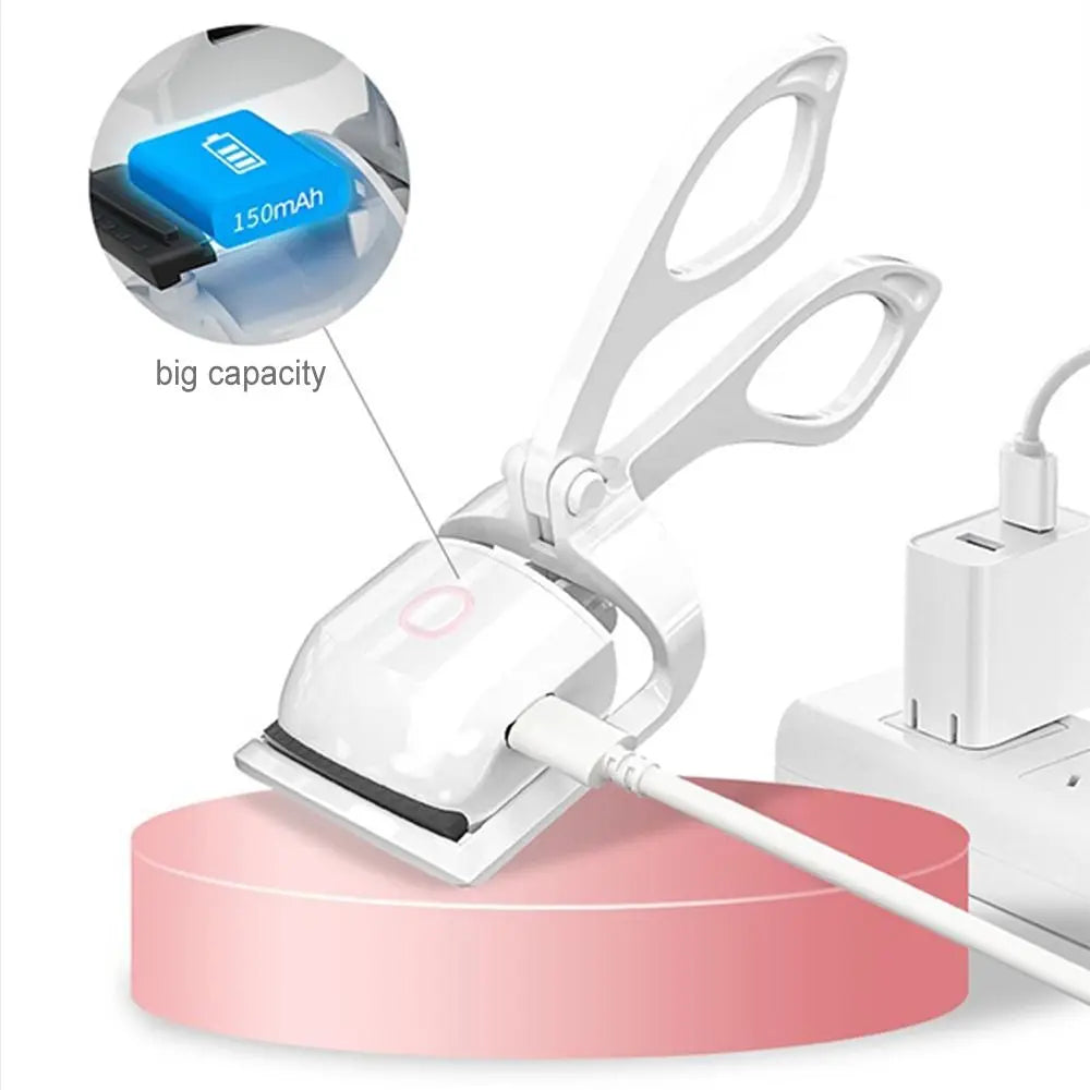 Lash Perm Electric Eyelash Curler Long-Lasting Curl Electric Eyelashes Clip Temperature Control ABS Beauty Eye Instrument