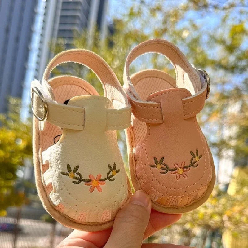 Infant Baby Boys Girls Sandals Summer Baby Wedding Dress Flat Shoes Newborn Crib Shoes First Walkers Prewalkers Shoes ﻿ ﻿