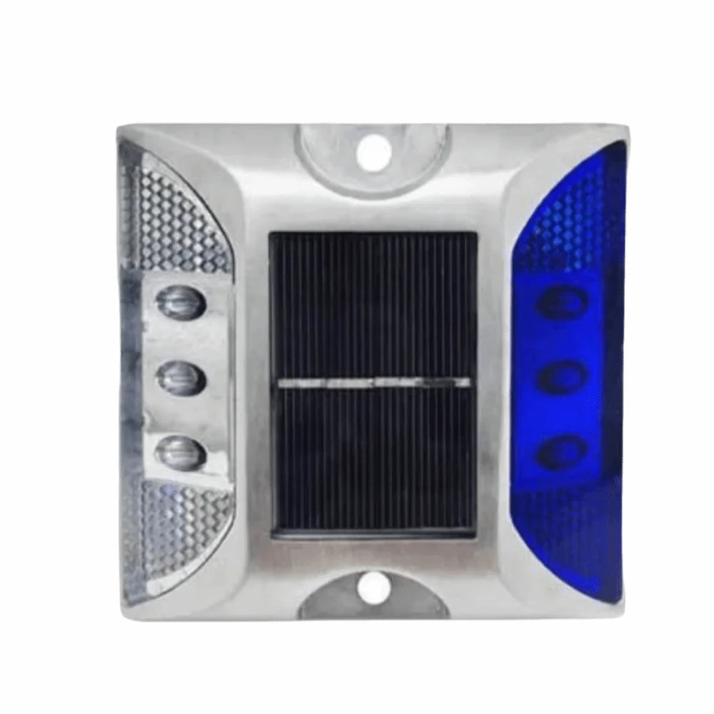 Solar Powered Solar Road Stud Light Outdoor Lighting Durable LED Ground Light Flashing Double Side Traffic Marker Light