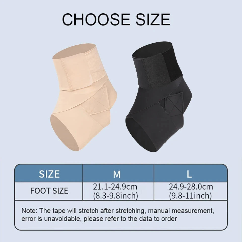 GOBYGO 1Pcs Ultra-thin High Elastic Ankle Sprain Recovery Immobilization Anti-fracture Ankle Strain Protection Sleeve Men Women