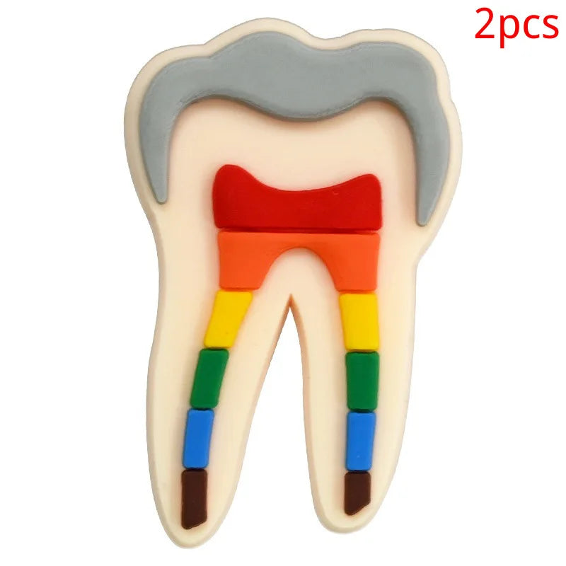 New rainbow shoe charm hole shoe accessories DIY shoe accessories PVC soft rubber shoe buckle jewelry spot wholesale