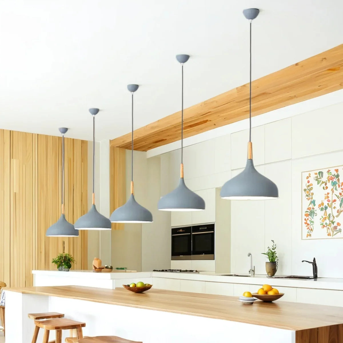 24cm European Style Pendant Lamp Macaroon Color Aluminum Products Chandelier Fresh Indoor Lighting in The Restaurant Bedroom