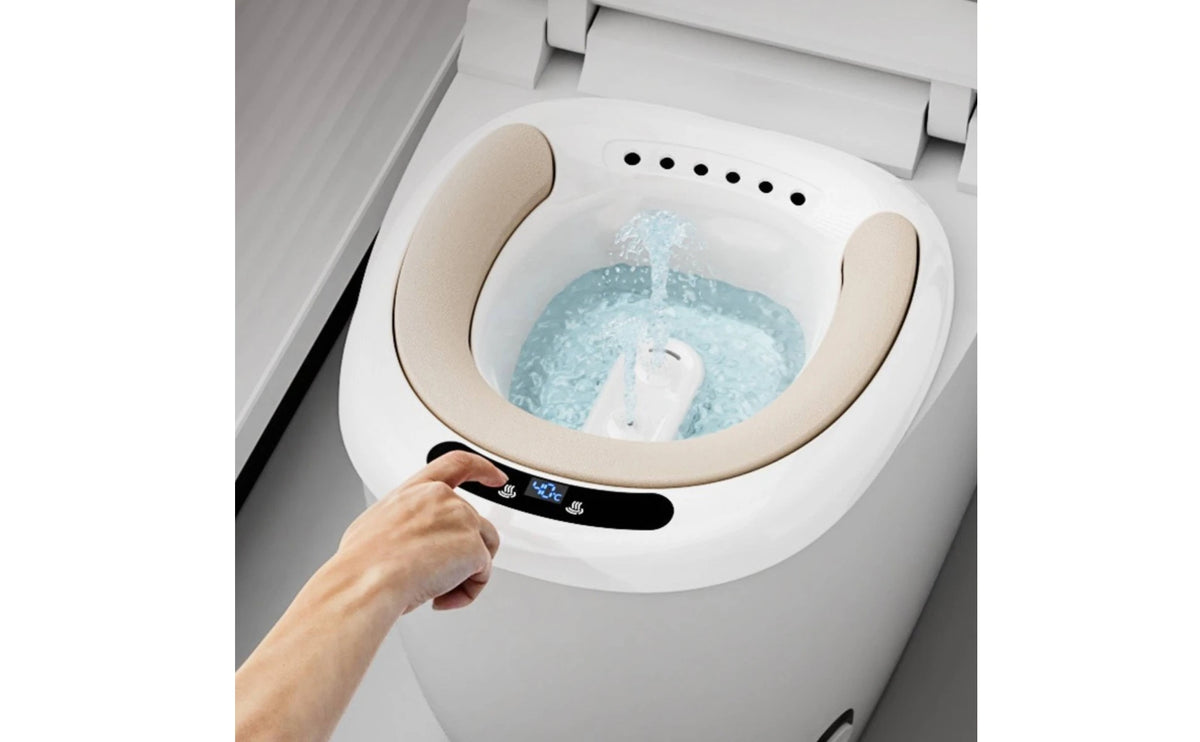 Electric Sitz Bath Basin Automatic Water Spray Toilet Sitz Bath Seat Pregnancy Wash Basin Easy to Use Health Care Item Portable