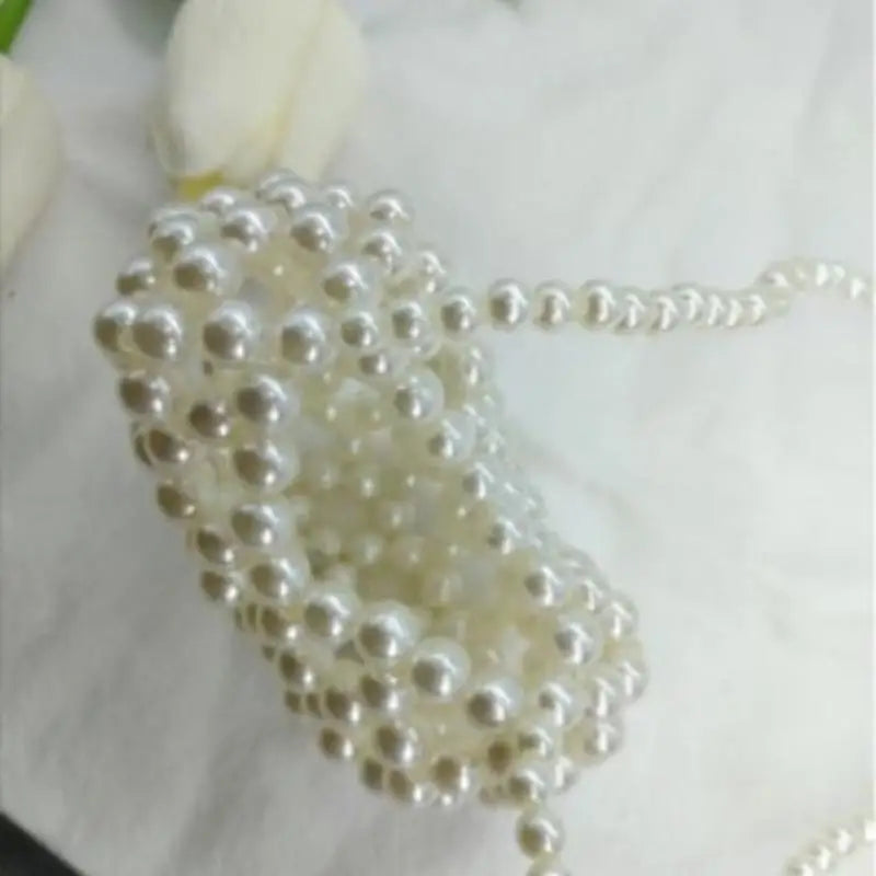 Pearl Beaded Heart Bag for Kids & Girls Sweet Love Shape Mini Fashion Handbag Cute Daily Accessory Gift Option