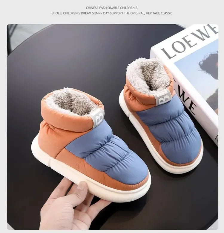Snow Boots Men Women Winter  New Lovers Plush Thick Comfortable Cotton Shoes Waterproof Anti Slip Outdoor Casual Shoes Flats