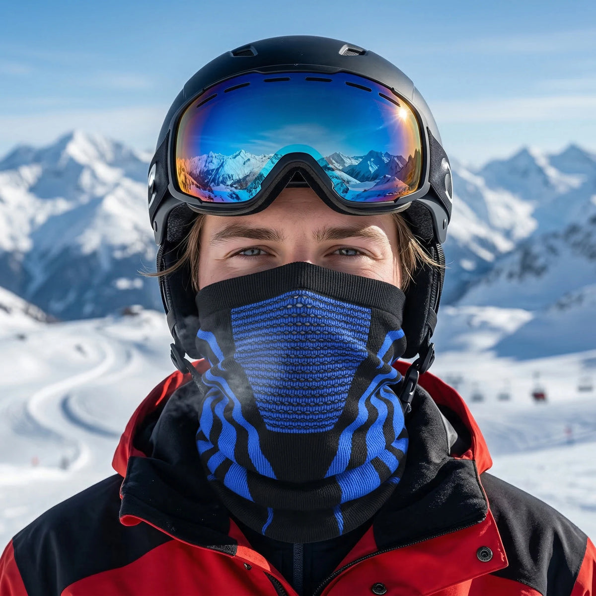 1pc/2pcs/3pcs Unisex Winter Breathable Warm Ski Mask Bike Motorcycle Half Face Mask Scarf Outdoor Hiking Fishing Cycling Mask